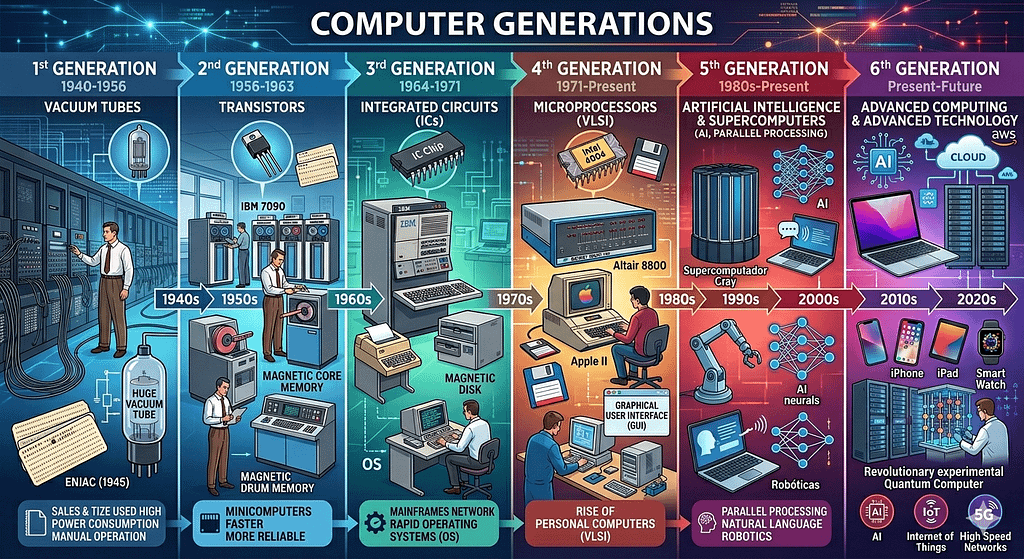 History of computing and computer generations timeline